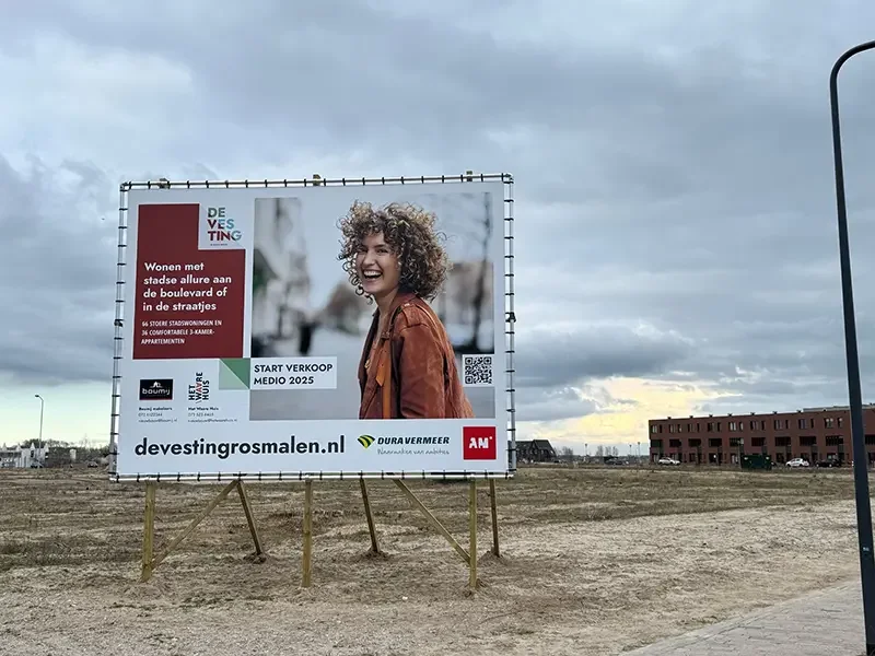 Bouwbord geplaatst!